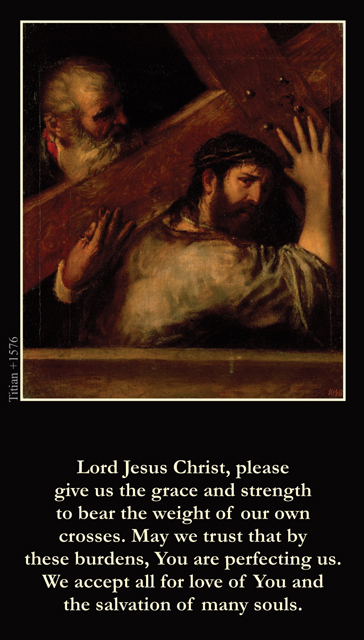 Splinters from the Cross Prayer Card